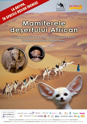 Mamiferele desertului african la Muzeul Antipa